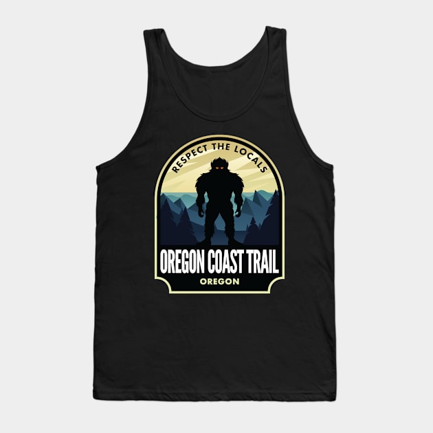 Oregon Coast Trail Oregon Bigfoot Sasquatch Tank Top by HalpinDesign